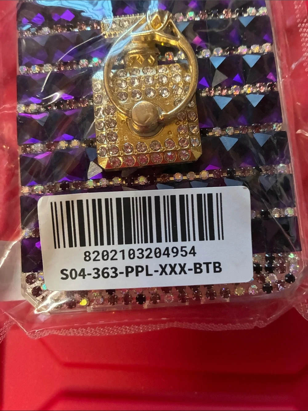 Source Unknown embellished purple